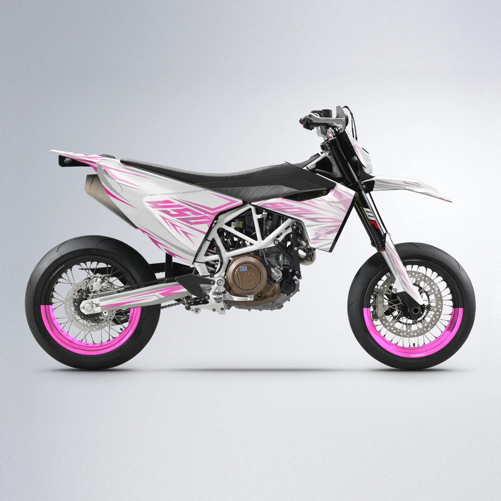 OVERDRIVE Husqvarna 701 supermoto graphics kit in Flamingo