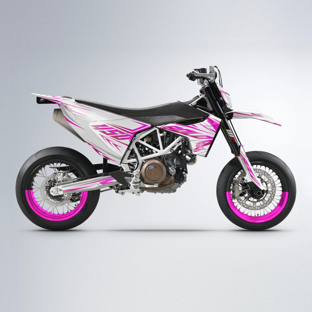 OVERDRIVE Husqvarna 701 supermoto graphics kit in Pink