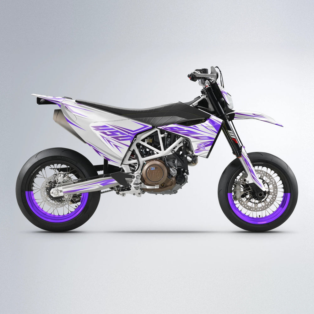 OVERDRIVE Husqvarna 701 supermoto graphics kit in Purple