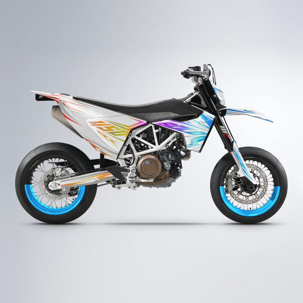 OVERDRIVE Husqvarna 701 supermoto graphics kit in Sunset Fade