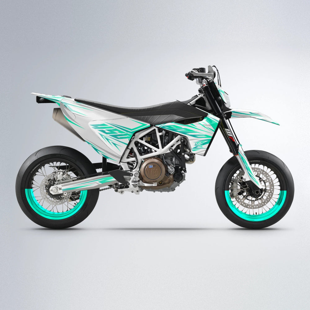 OVERDRIVE Husqvarna 701 supermoto graphics kit in Teal