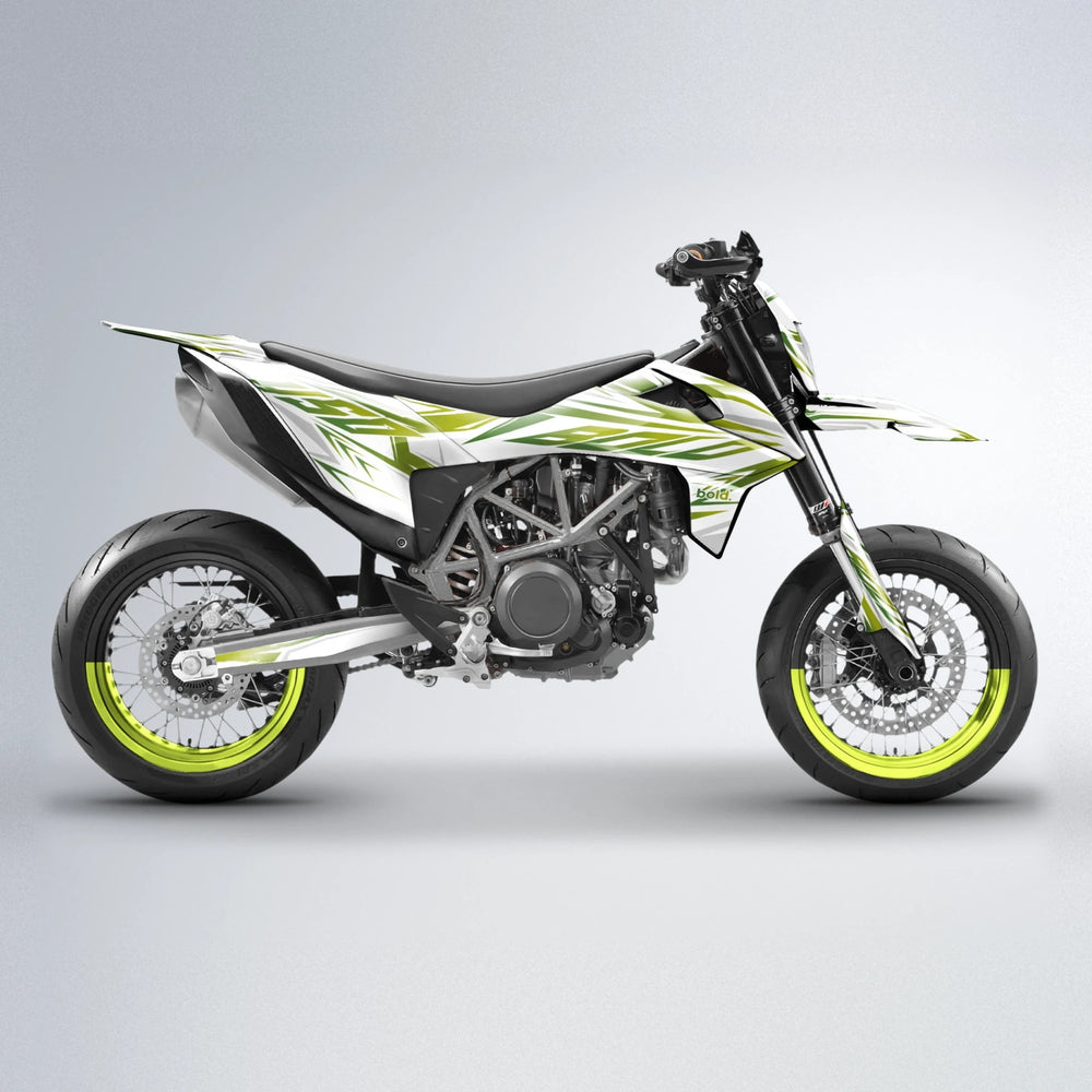 OVERDRIVE KTM SMC 690 supermoto graphics kit in Olive