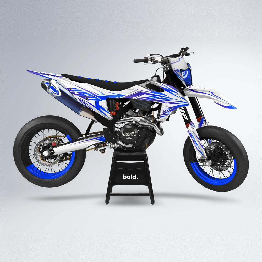 OVERDRIVE supermoto graphics kit in Blue