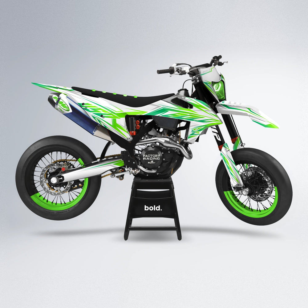 OVERDRIVE supermoto graphics kit in Green