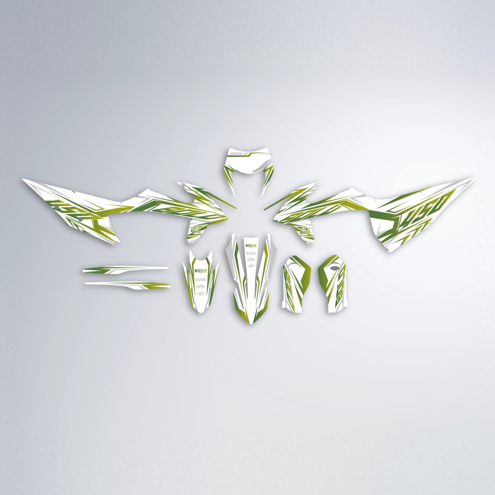 OVERDRIVE graphics kit parts layout in Olive