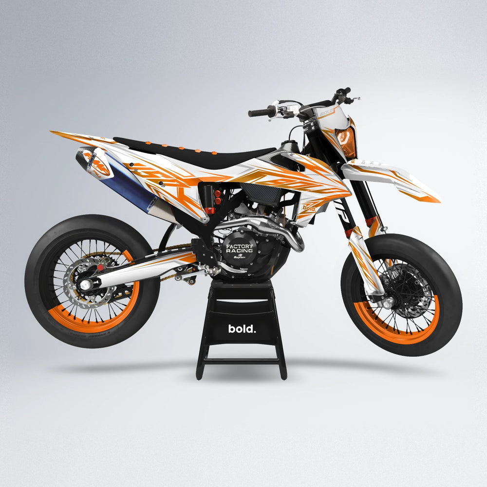 OVERDRIVE supermoto graphics kit in Orange