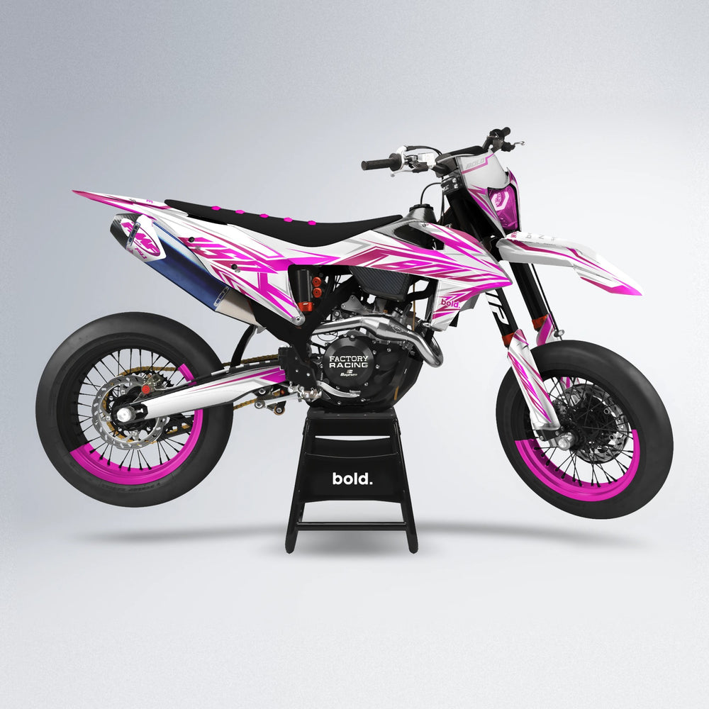 OVERDRIVE supermoto graphics kit in Pink