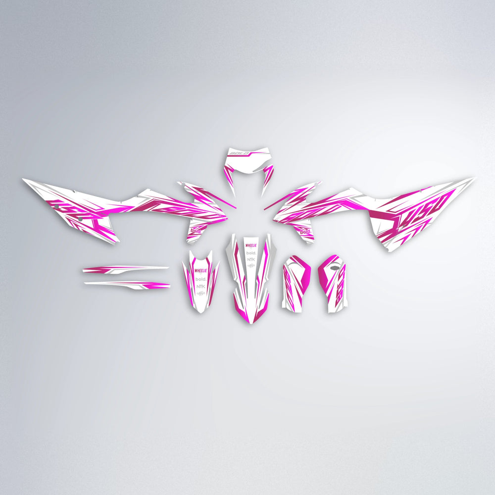 OVERDRIVE graphics kit parts layout in Pink
