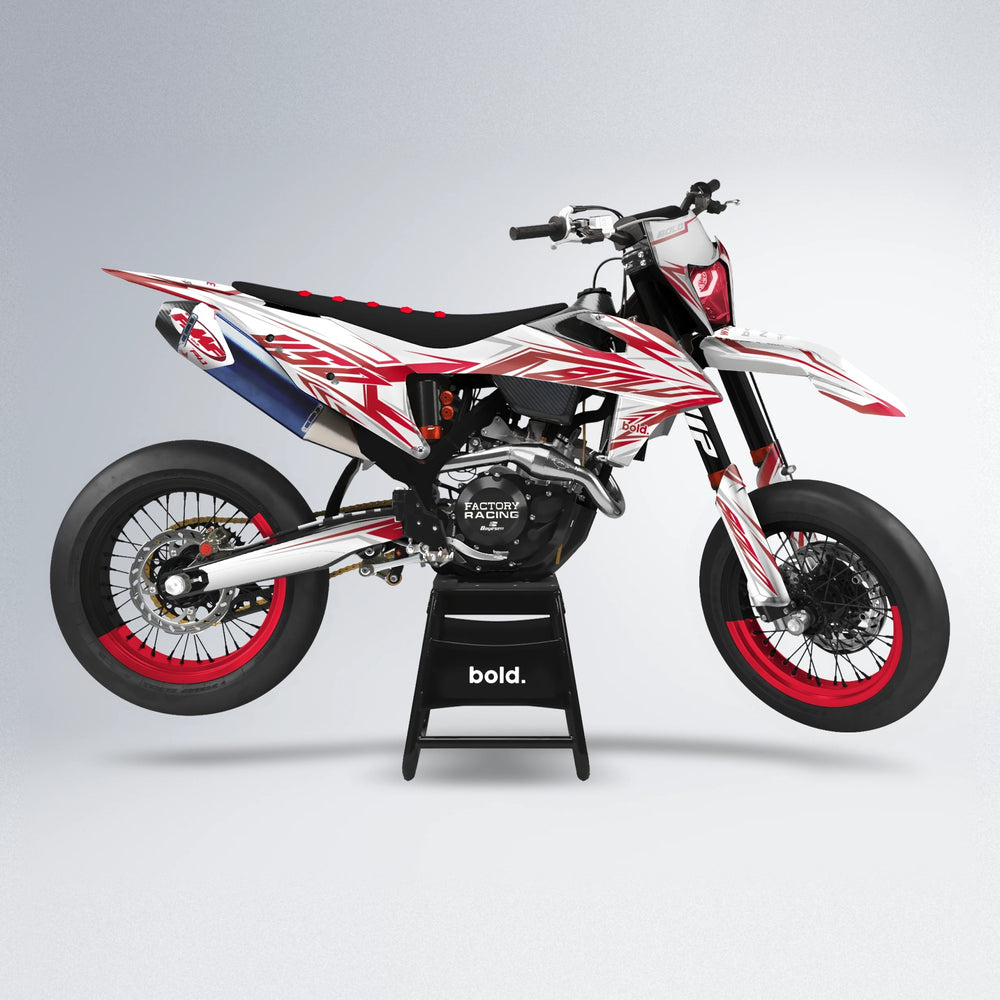 OVERDRIVE supermoto graphics kit in Red