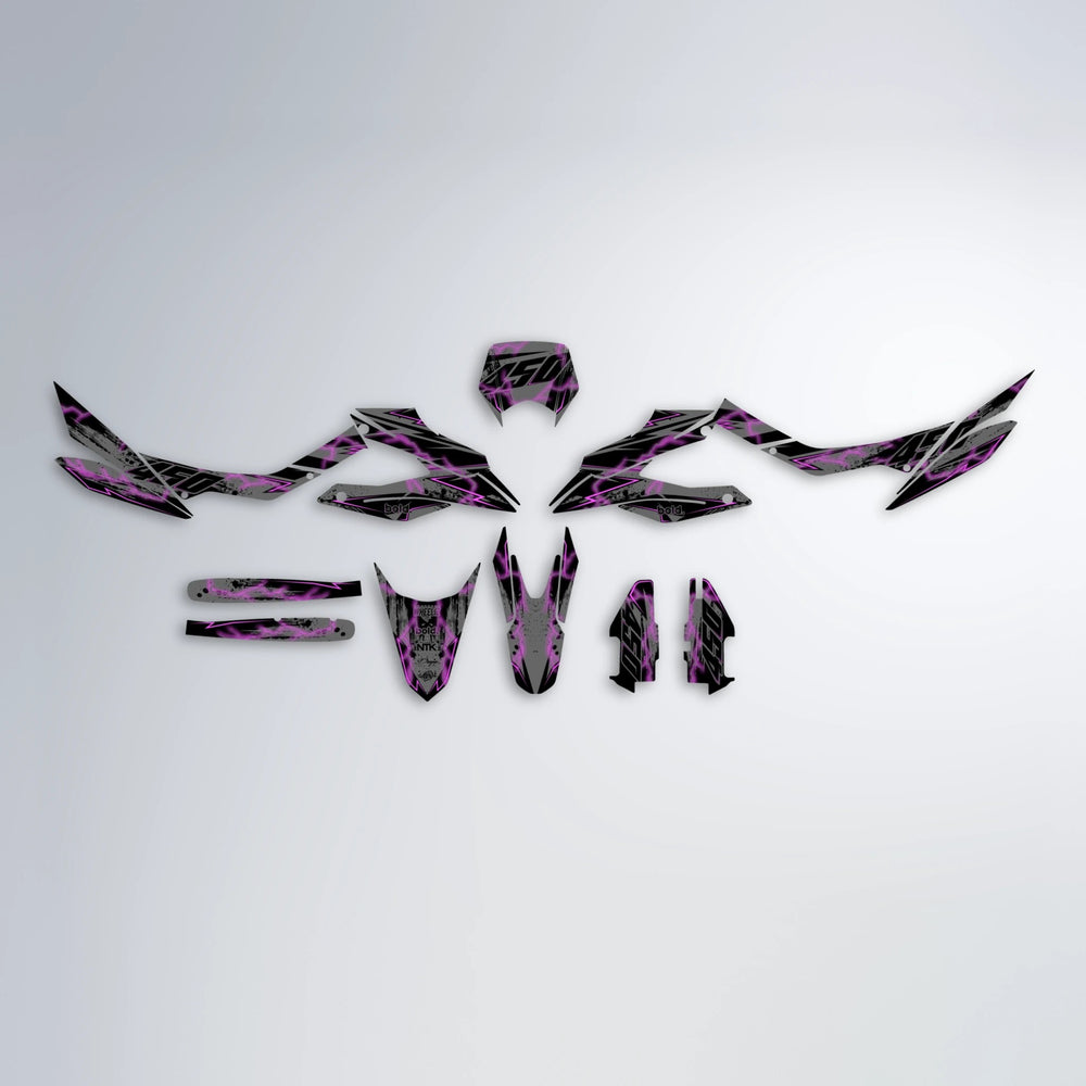PATCHY Aprilia SX 125 graphics kit parts layout in Custom Colour