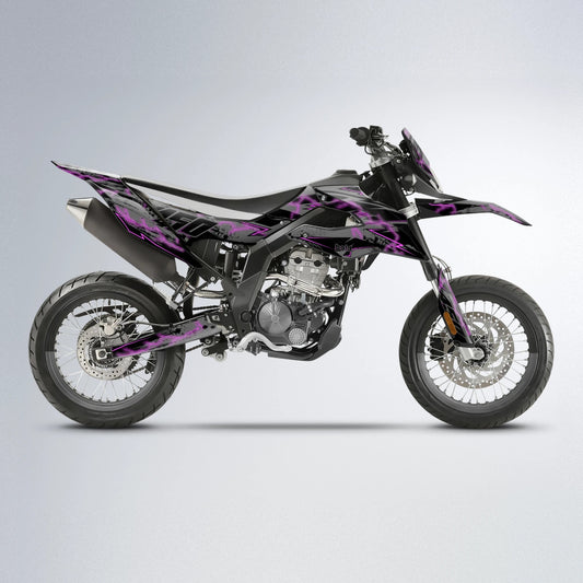 PATCHY Aprilia SX 125 supermoto graphics kit in Pink