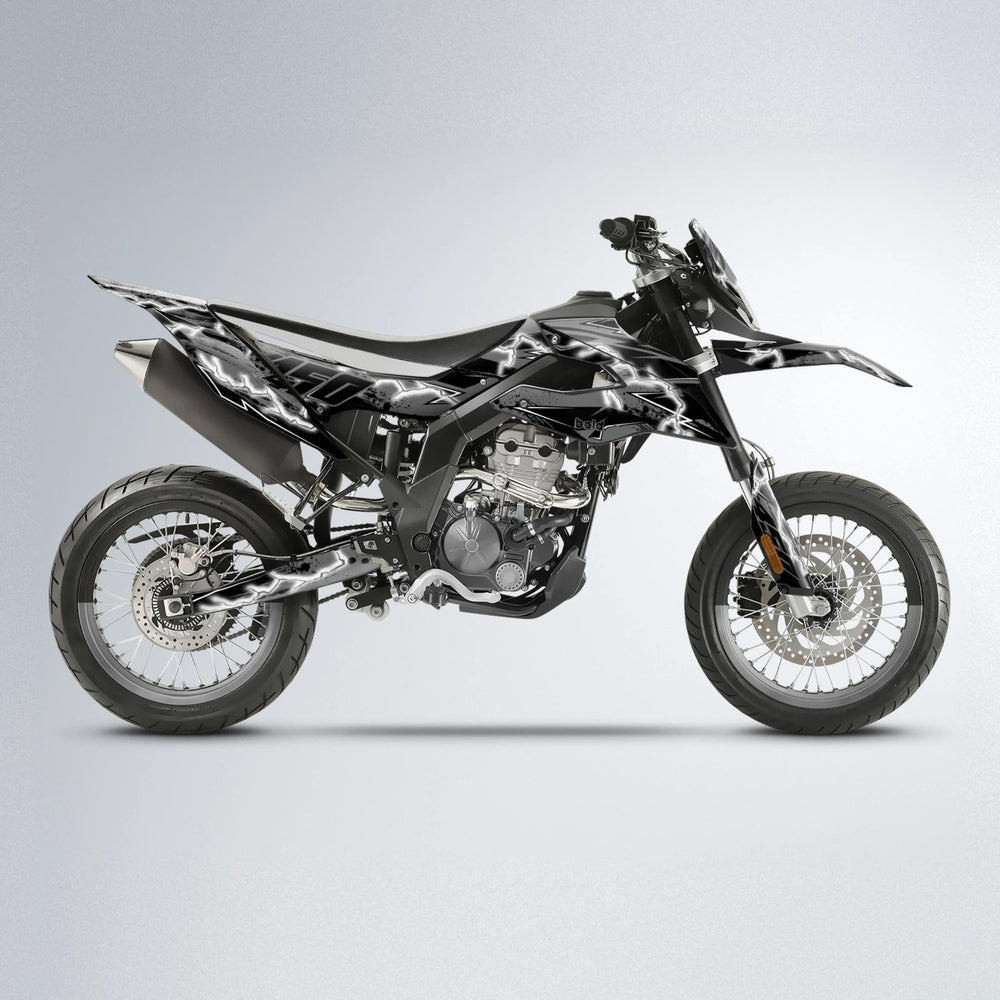 PATCHY Aprilia SX 125 supermoto graphics kit in White