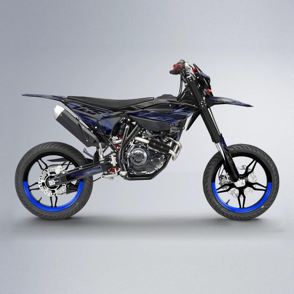 PATCHY Beta supermoto graphics kit in Blue