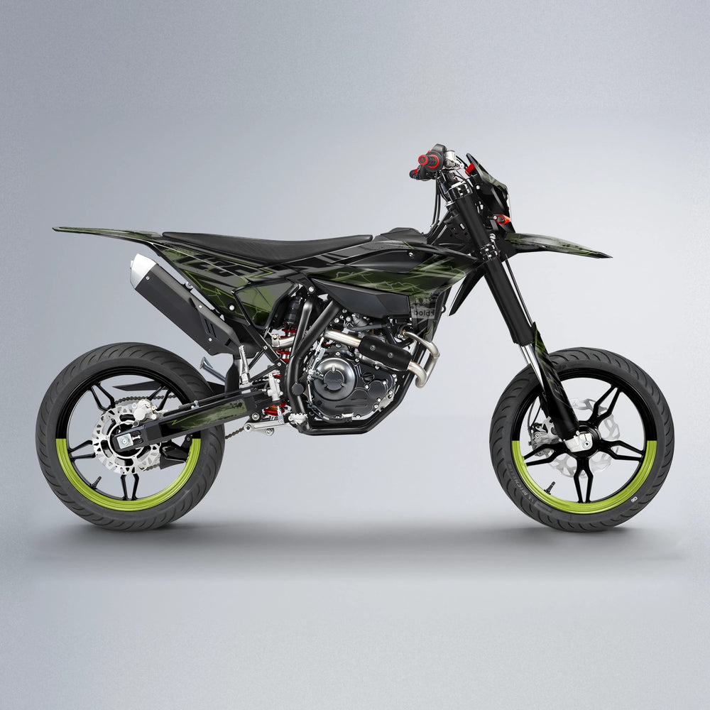 PATCHY Beta supermoto graphics kit in Olive