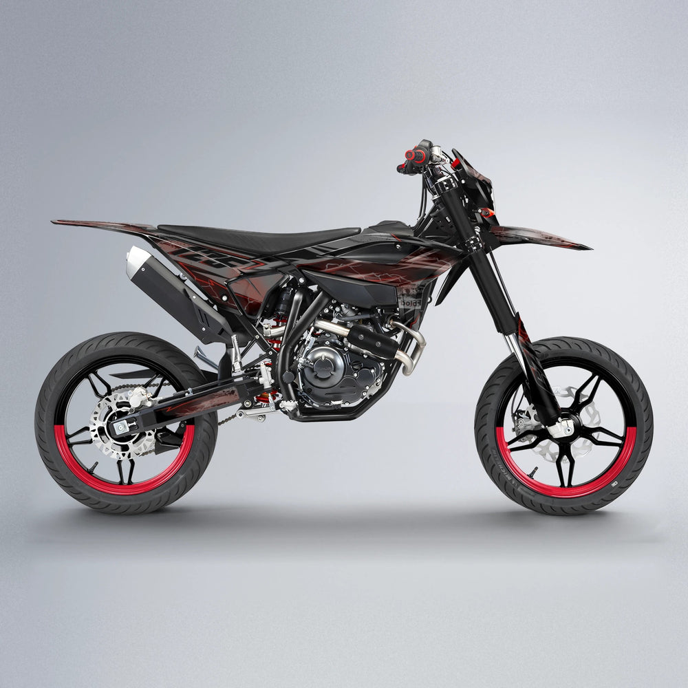 PATCHY Beta supermoto graphics kit in Red