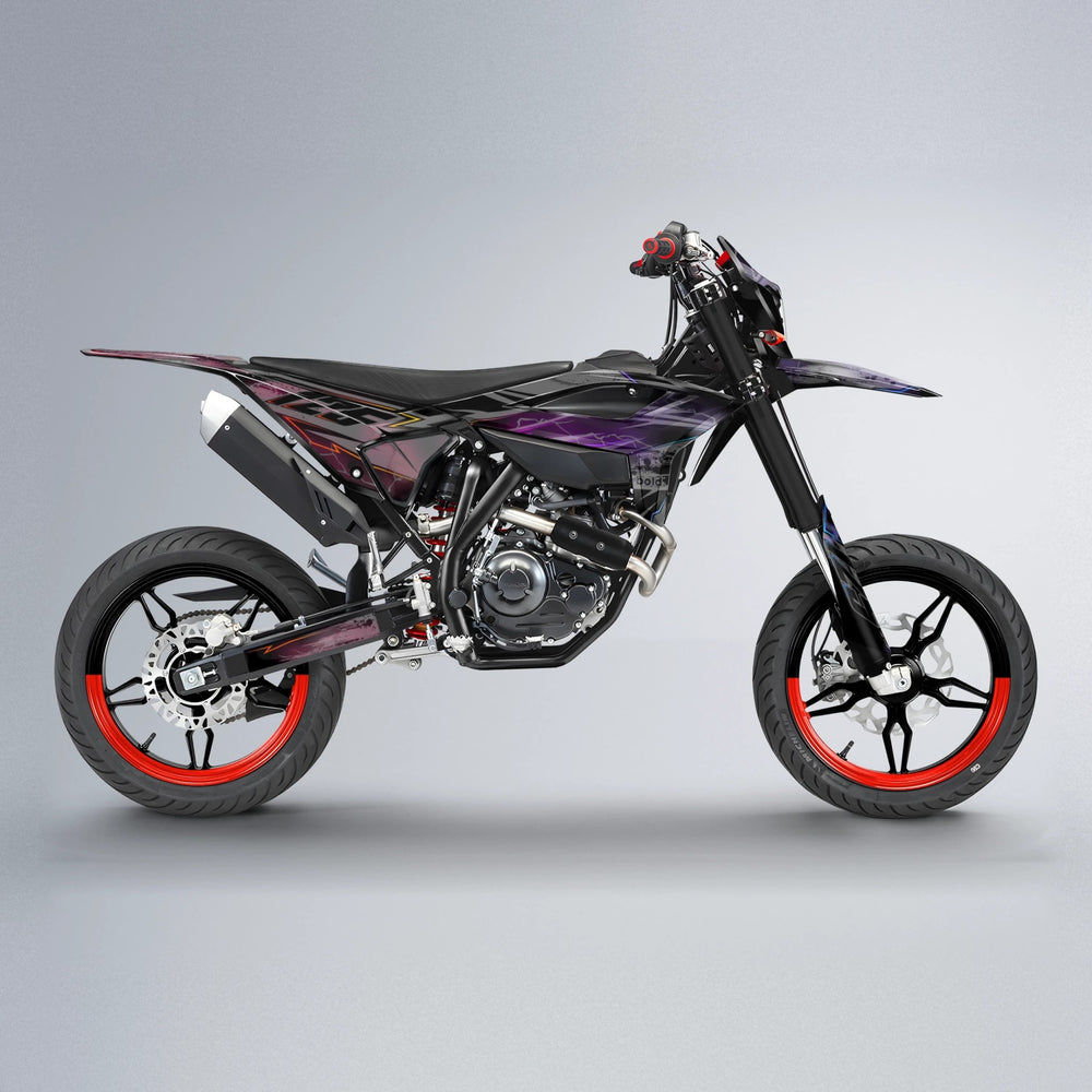 PATCHY Beta supermoto graphics kit in Sunset Fade