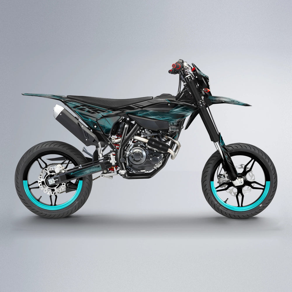 PATCHY Beta supermoto graphics kit in Teal