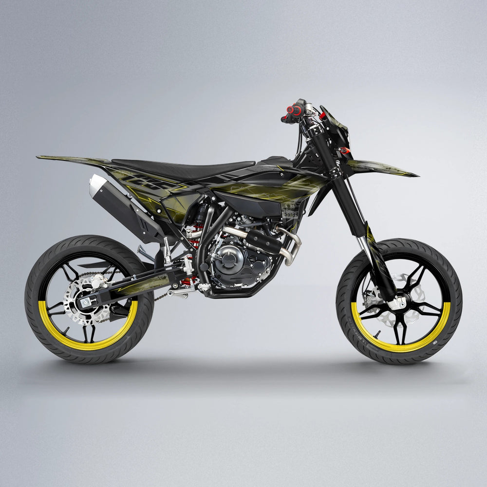 PATCHY Beta supermoto graphics kit in Yellow