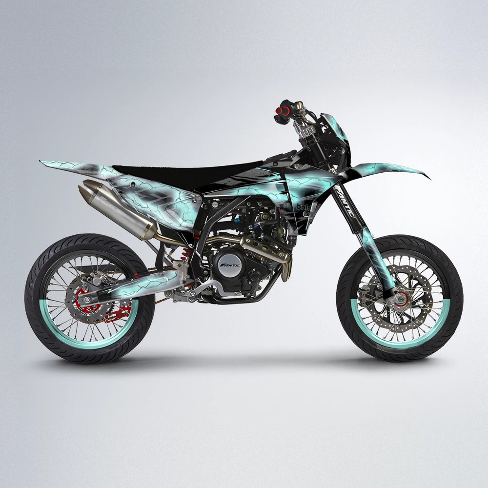 PATCHY Fantic supermoto graphics kit in Mint