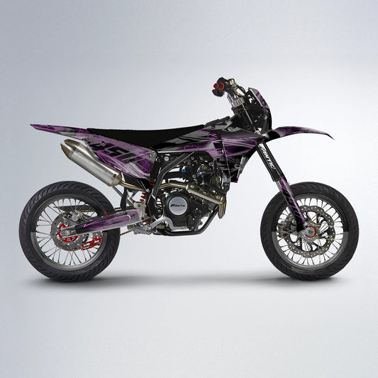 PATCHY Fantic supermoto graphics kit in Purple