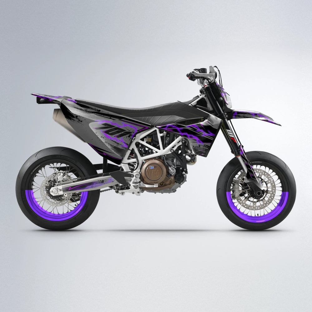 PATCHY Husqvarna 701 supermoto graphics kit in Purple