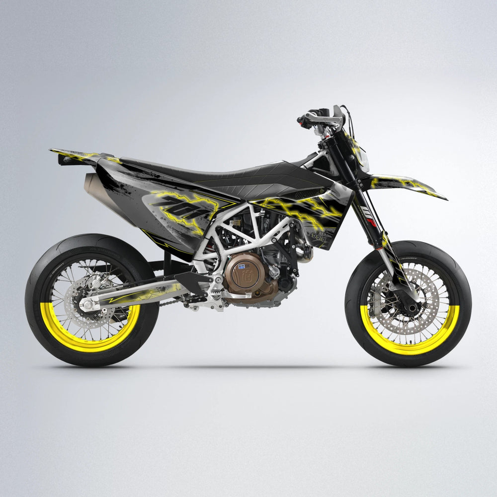 PATCHY Husqvarna 701 supermoto graphics kit in Yellow