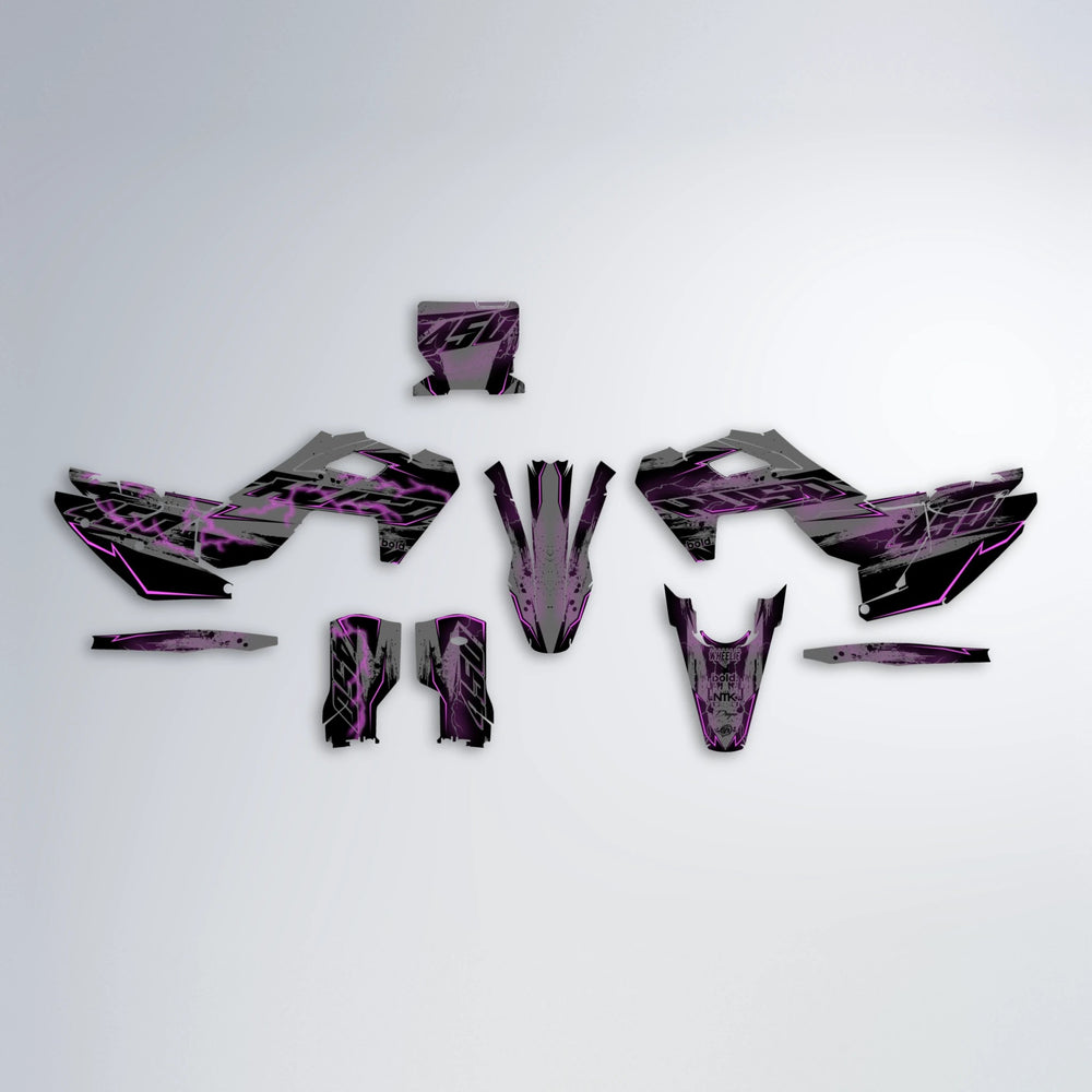 PATCHY Husqvarna FE/TE graphics kit parts layout in Custom Colour