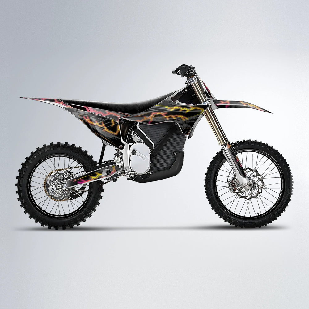 PATCHY Stark Varg MX motocross graphics kit in Pink & Yellow