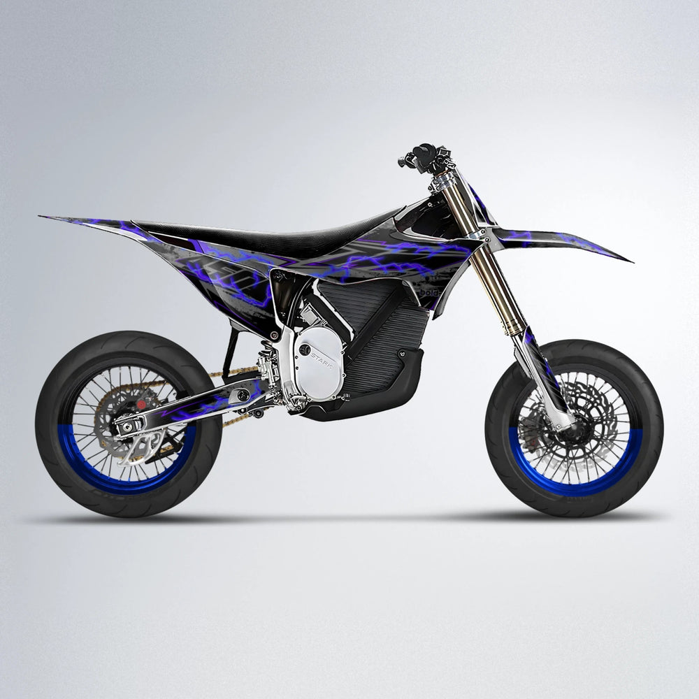 PATCHY Stark Varg SM supermoto graphics kit in Blue