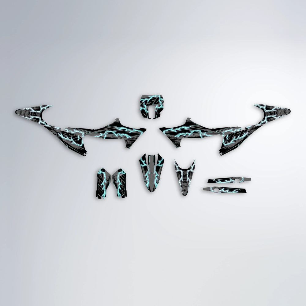 PATCHY Stark Varg SM graphics kit parts layout in Mint