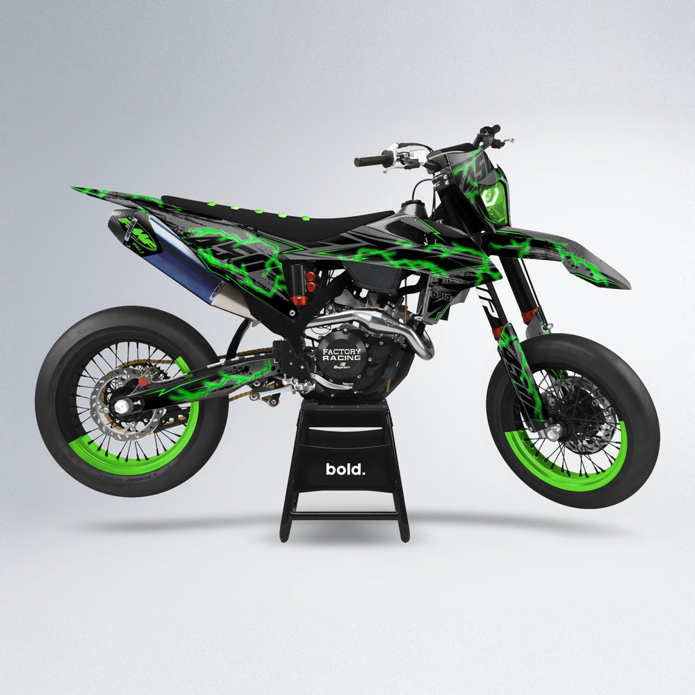 PATCHY supermoto graphics kit in Green