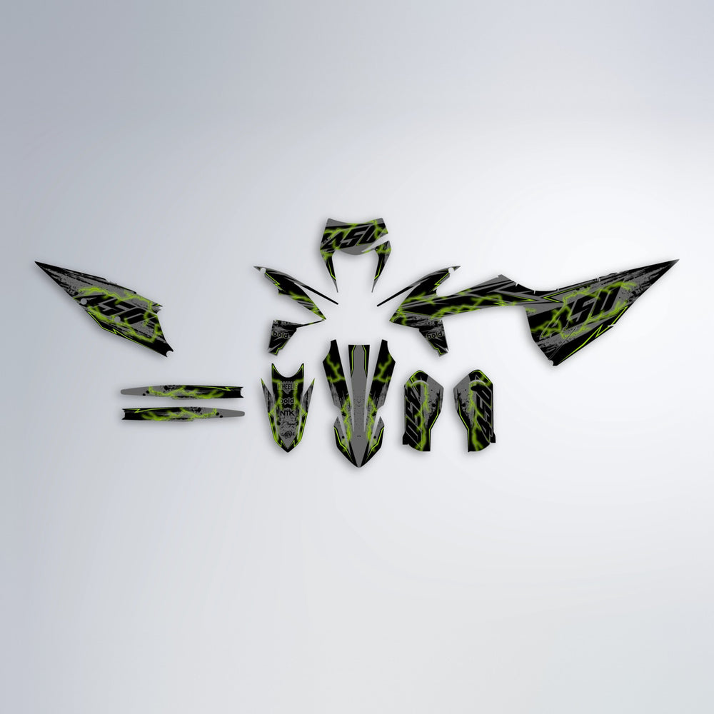 PATCHY graphics kit parts layout in Olive