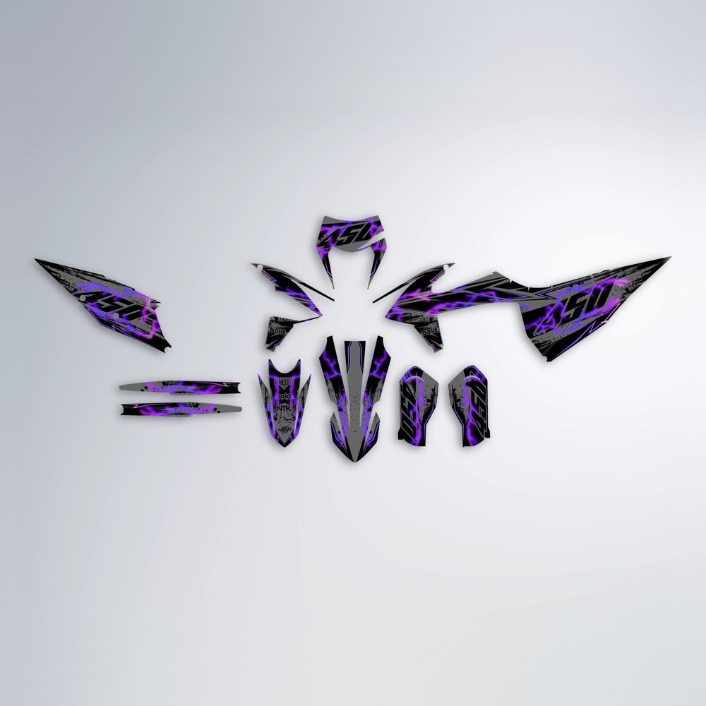 PATCHY graphics kit parts layout in Purple Chrome