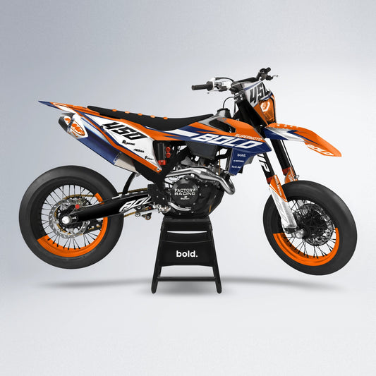 PATRIOT supermoto graphics kit in Orange