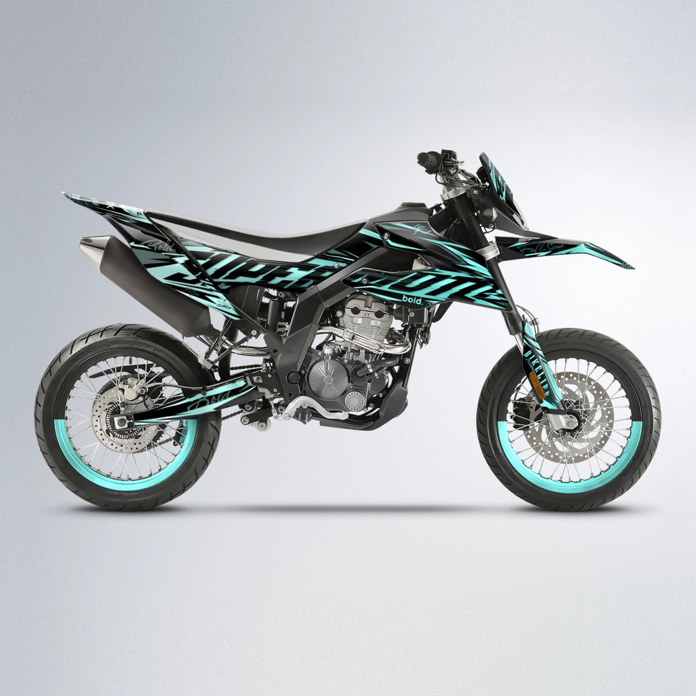 PHANTOM Aprilia SX 125 supermoto graphics kit in Mint