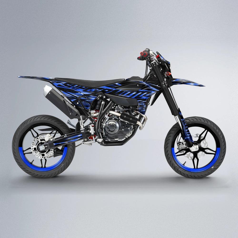 PHANTOM Beta supermoto graphics kit in Blue