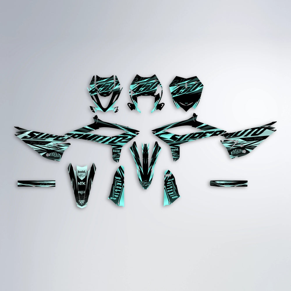 PHANTOM Beta graphics kit parts layout in Mint