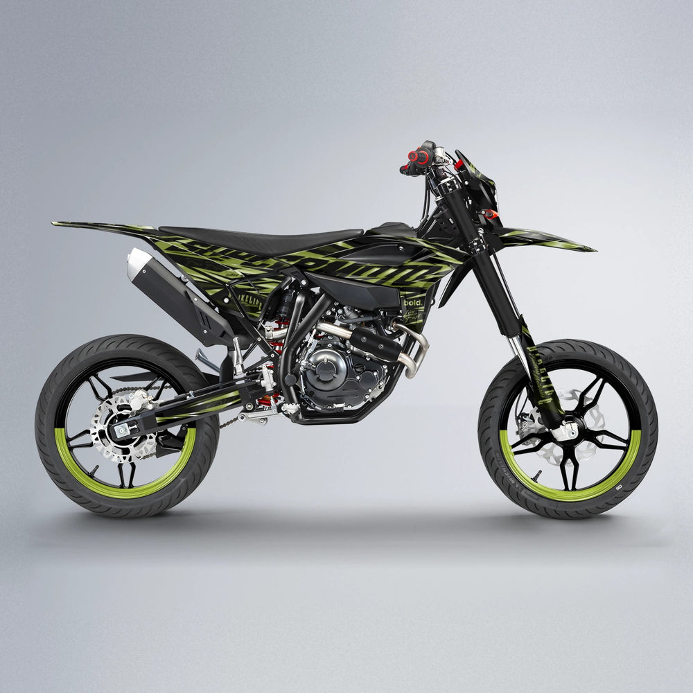PHANTOM Beta supermoto graphics kit in Olive