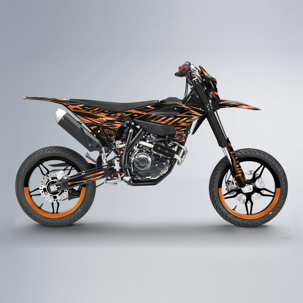 PHANTOM Beta supermoto graphics kit in Orange