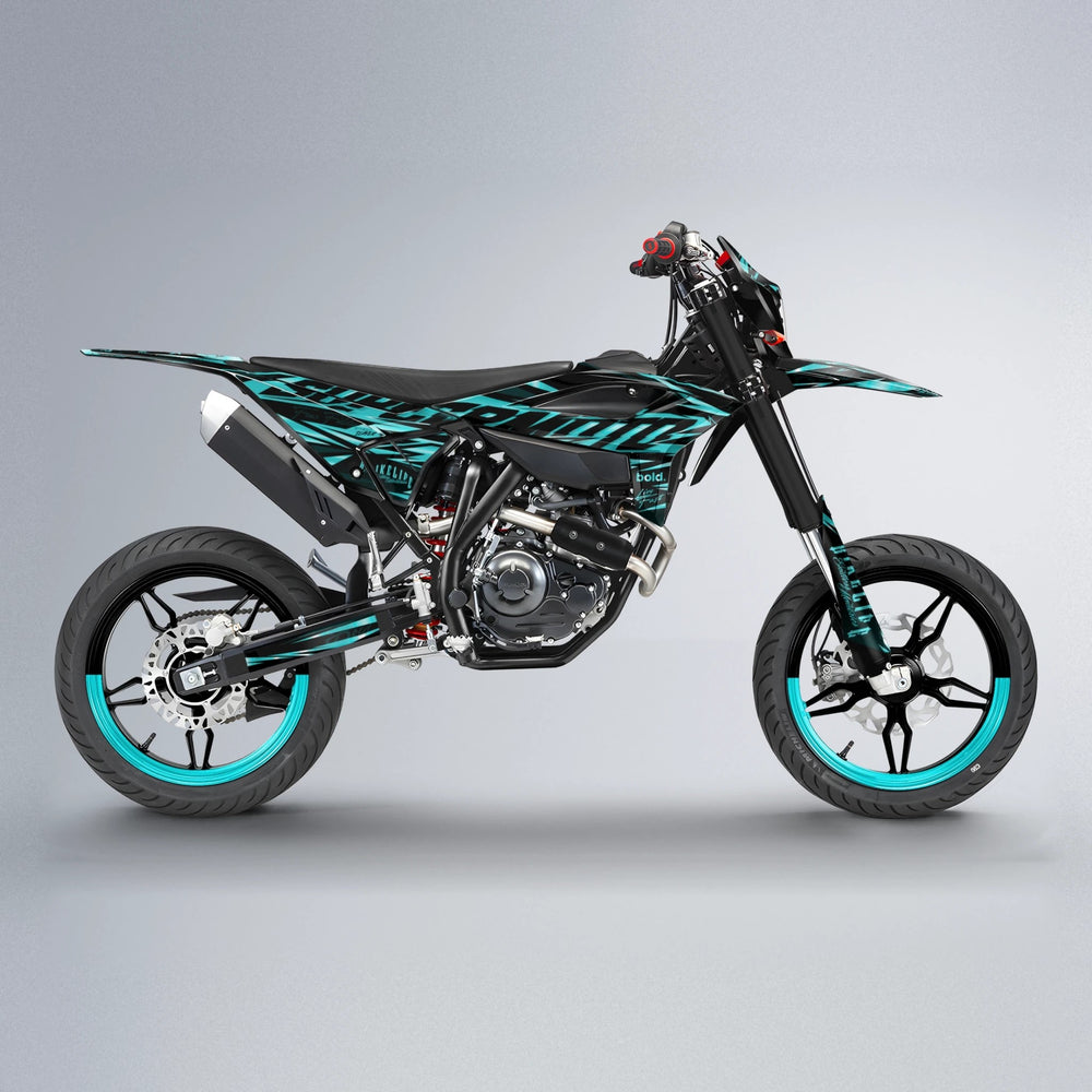 PHANTOM Beta supermoto graphics kit in Teal