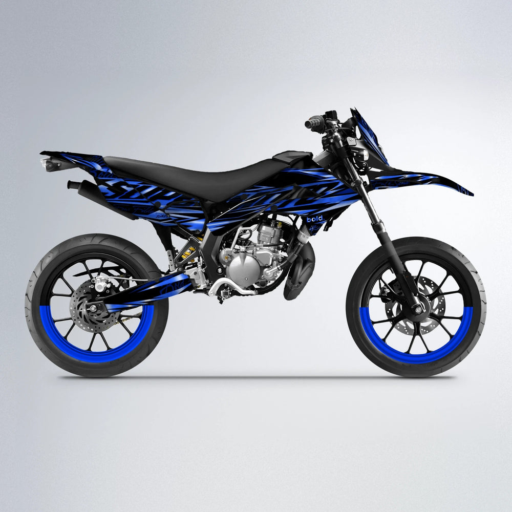 PHANTOM Derbi Senda supermoto graphics kit in Blue