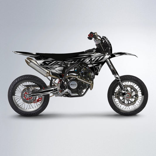 PHANTOM Fantic supermoto graphics kit in Black