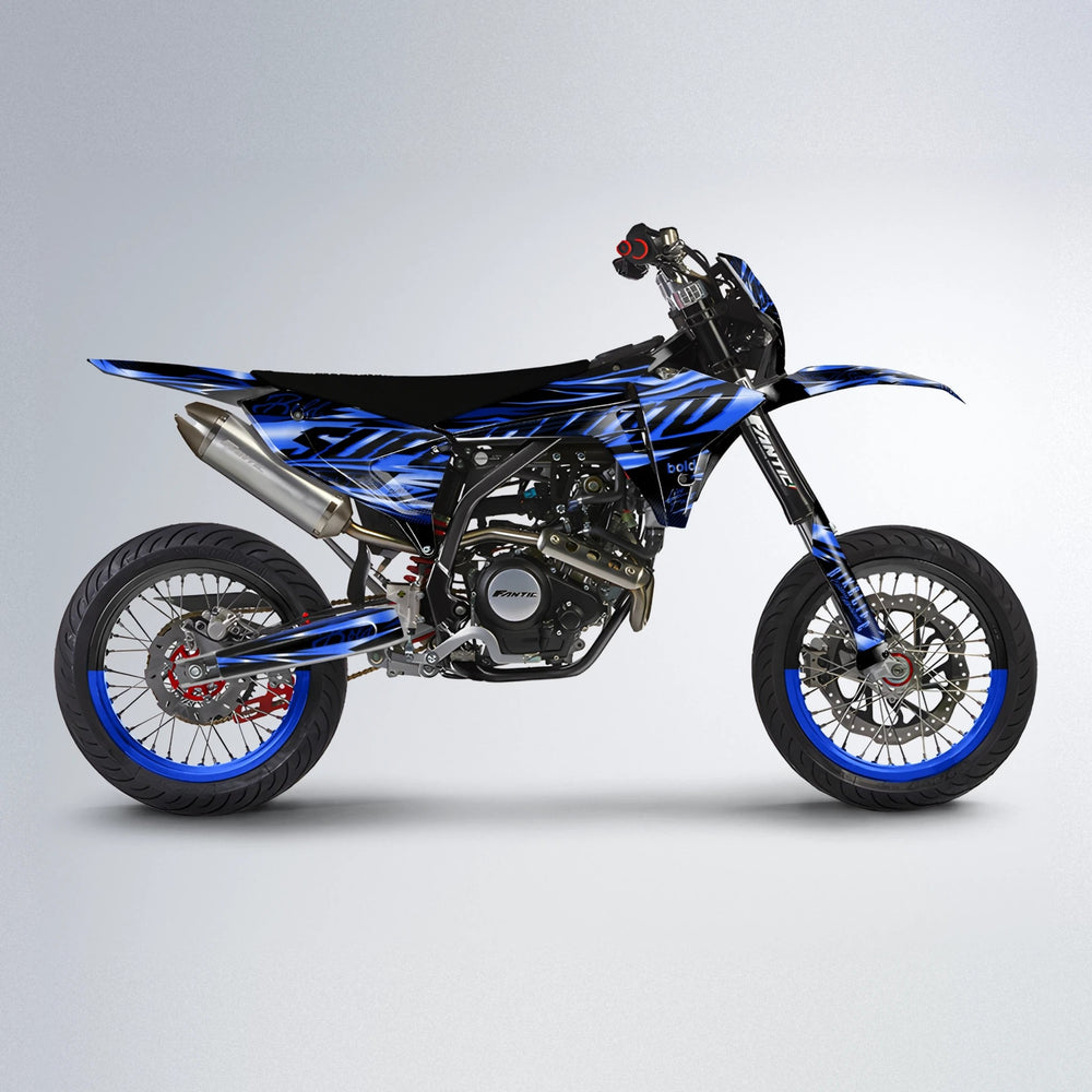 PHANTOM Fantic supermoto graphics kit in Blue