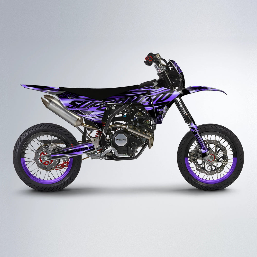PHANTOM Fantic supermoto graphics kit in Purple