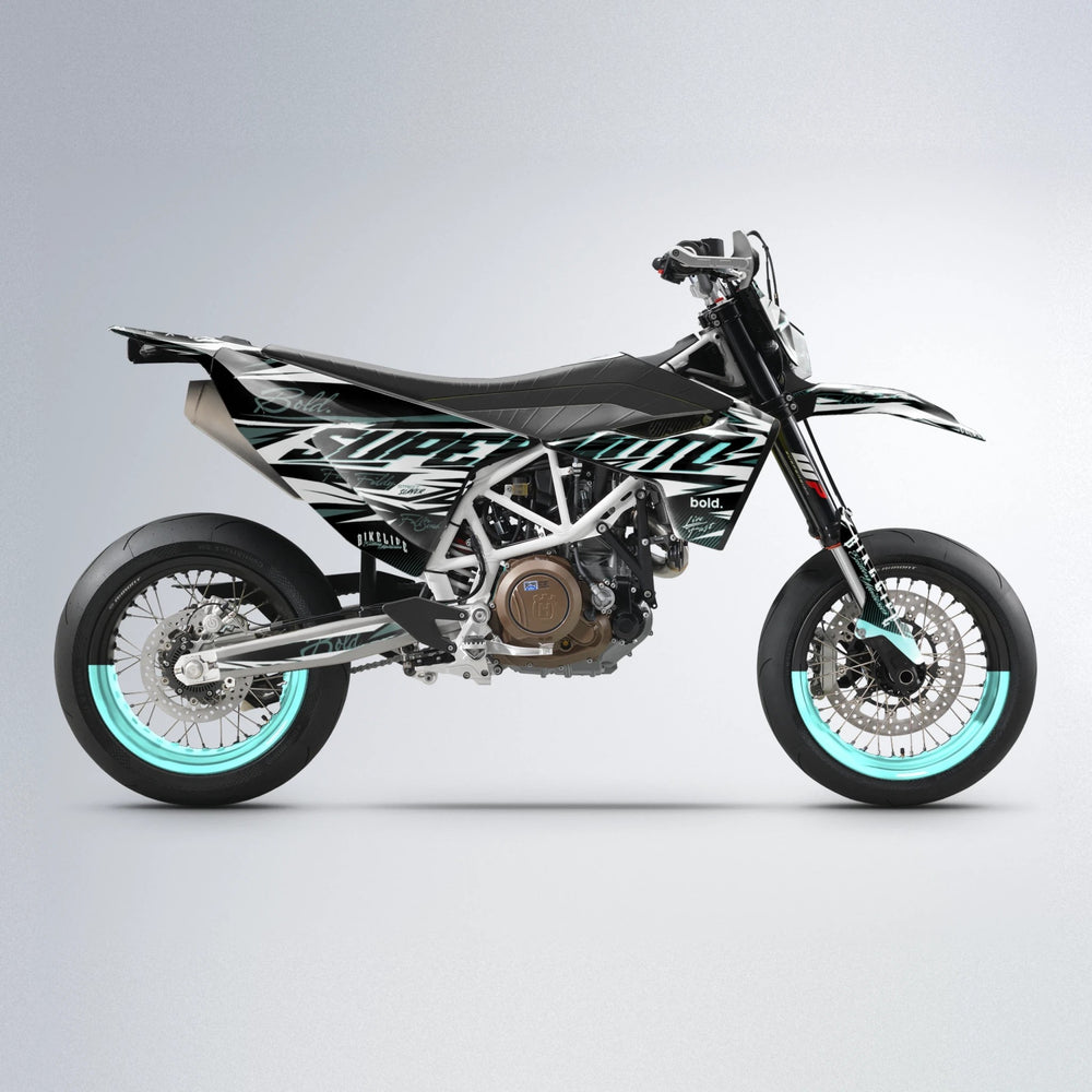 PHANTOM Husqvarna 701 supermoto graphics kit in Mint