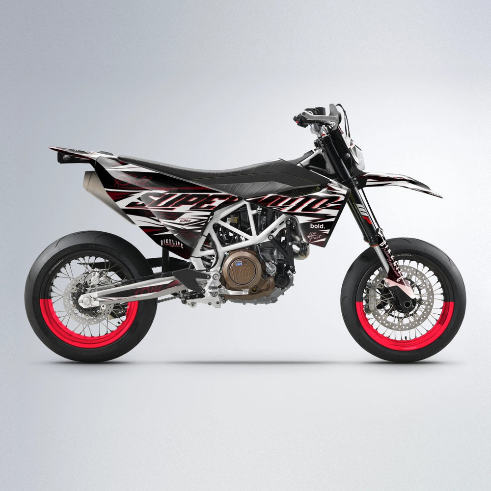 PHANTOM Husqvarna 701 supermoto graphics kit in Red