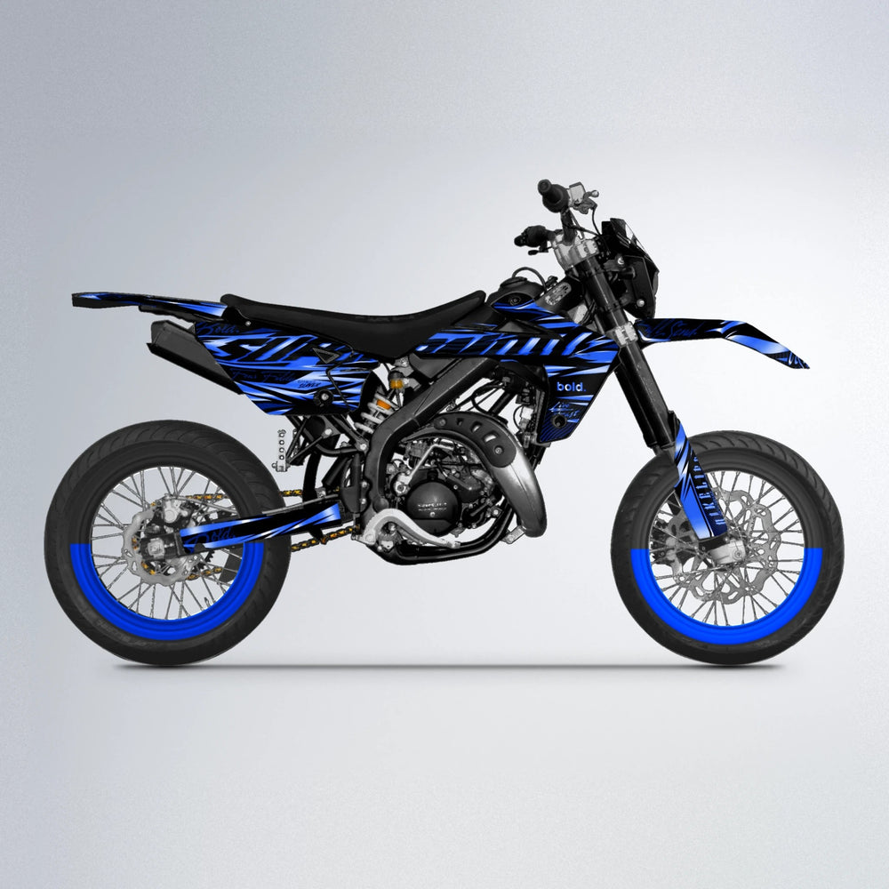 PHANTOM Rieju MRT supermoto graphics kit in Blue