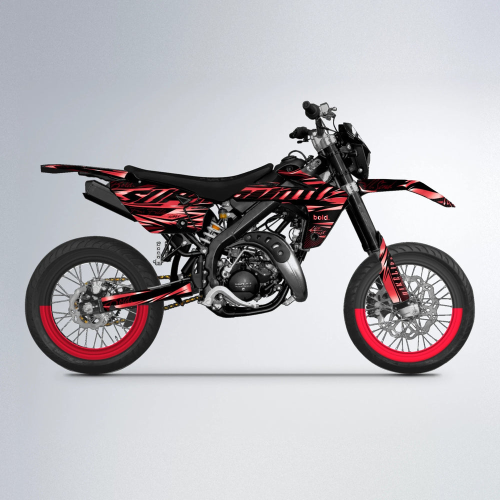 PHANTOM Rieju MRT supermoto graphics kit in Red