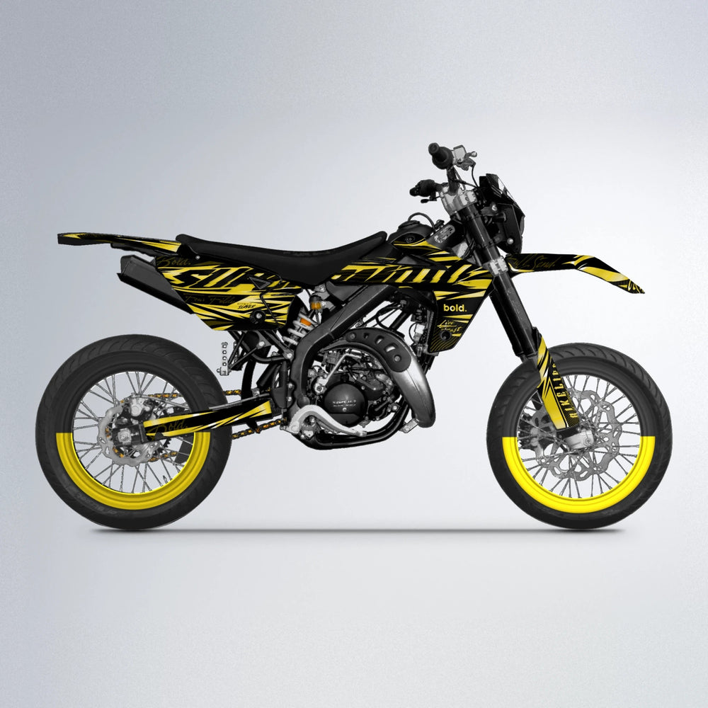 PHANTOM Rieju MRT supermoto graphics kit in Yellow