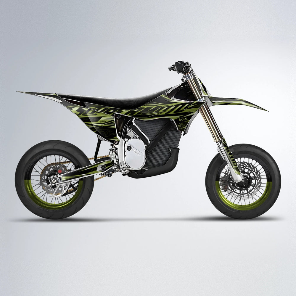 PHANTOM Stark Varg SM supermoto graphics kit in Olive